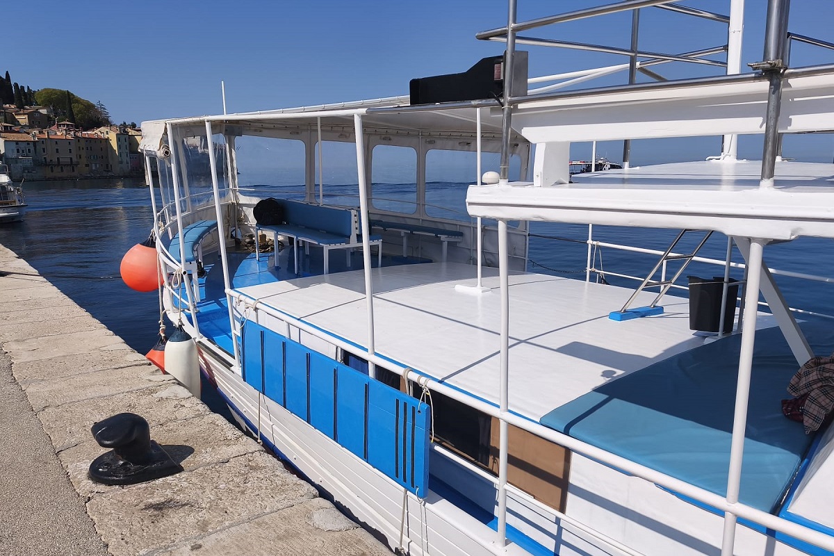 Ladja Kristina v Rovinju