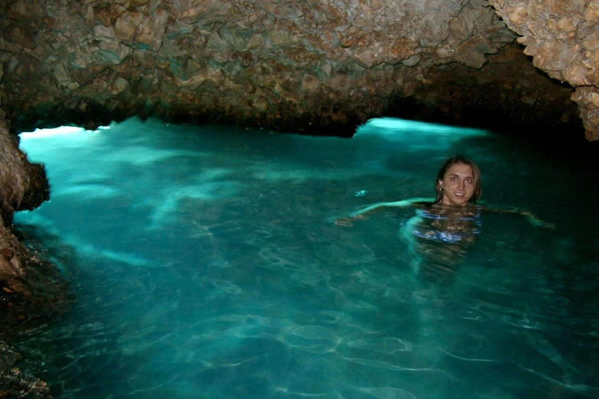 All'interno della Grotta Azzurra